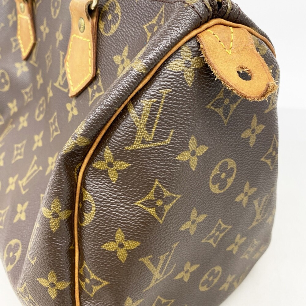 Louis Vuitton Monogram Speedy 30 Handbag M41108 Brown Women's - Picture 7 of 12